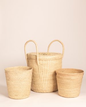 Kit canastos palma blanca