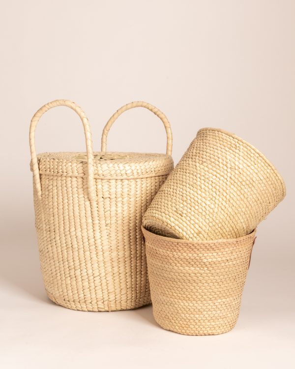 Kit canastos palma blanca - Imagen 2