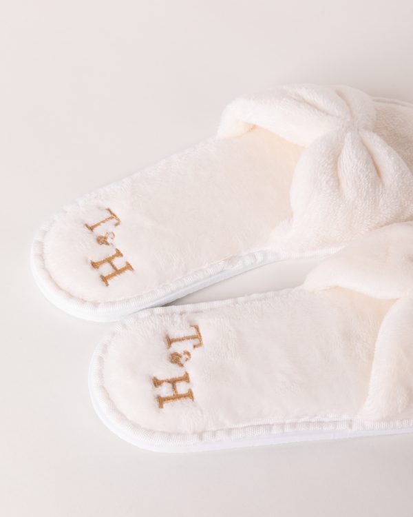 Pantufla moño de peluche fino - Imagen 5