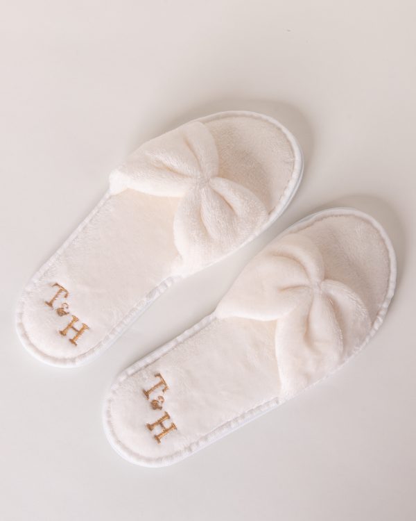 Pantufla moño de peluche fino - Imagen 3