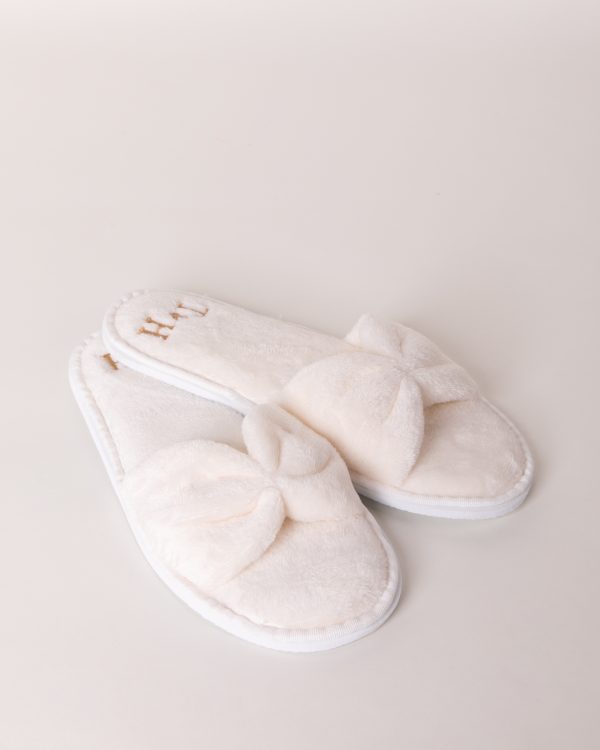 Pantufla moño de peluche fino - Imagen 2