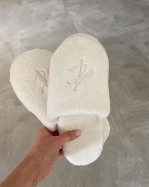 Pantufla plataforma peluche