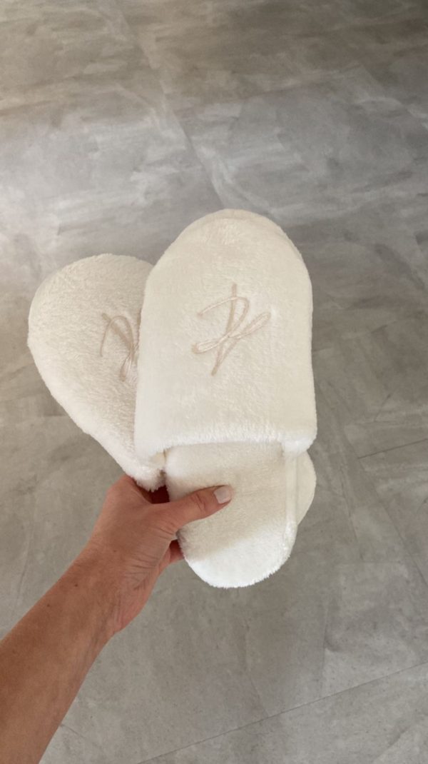 Pantufla plataforma peluche