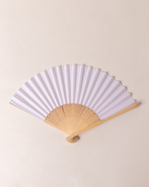 Abanico de Papel blanco