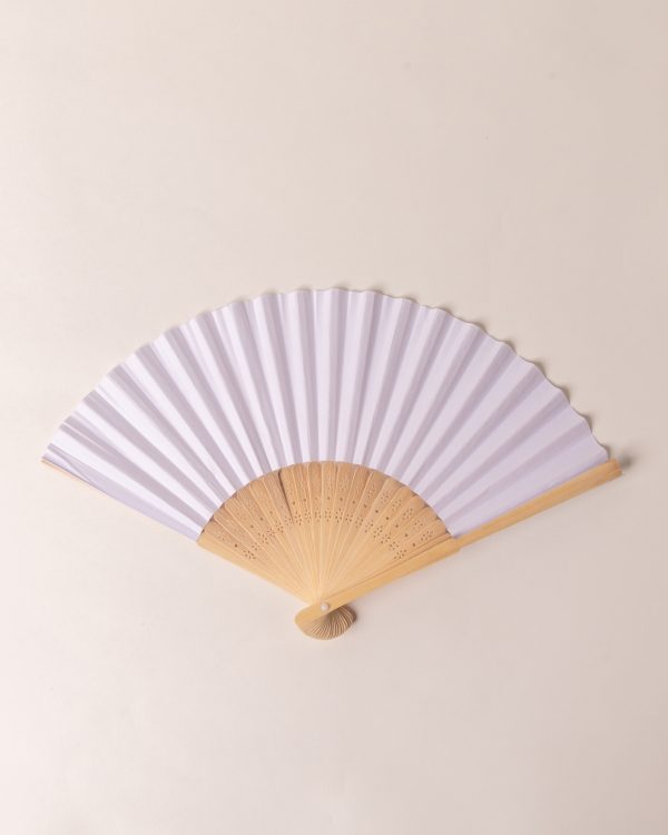 Abanico de Papel blanco