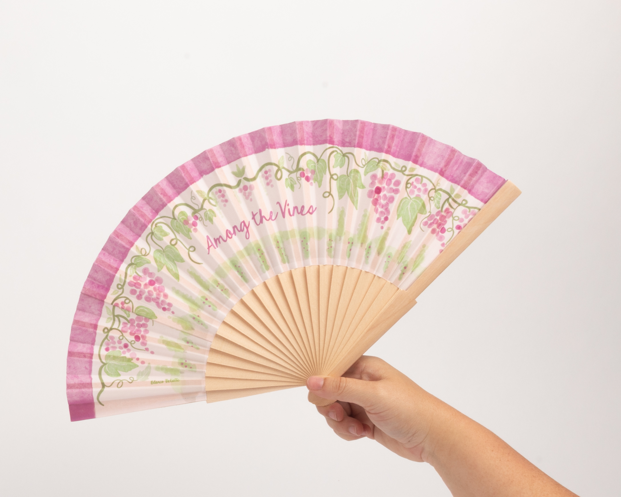 Abanico de Tela Ilustrado - Imagen 3